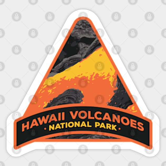 Hawaii Volcanoes National Park Sticker by deadright